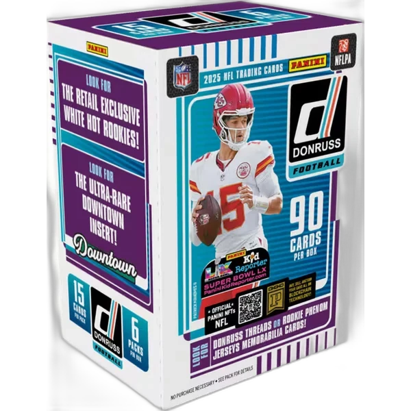 2025 Panini Donruss Football Blaster Box (90 Cards)
