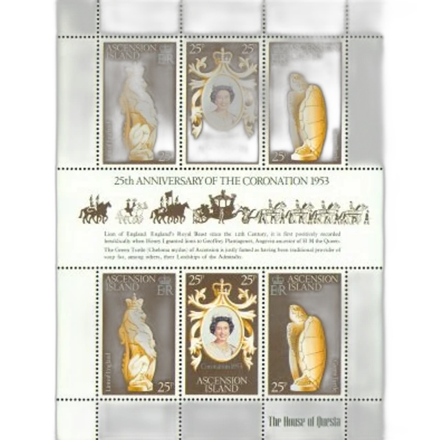 Ascension 1978 Queen Elizabeth II Coronation Souvenir Sheet