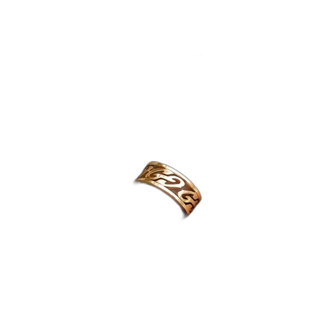 GLD GG Logo Ring (18k Gold Plated, Size 6)
