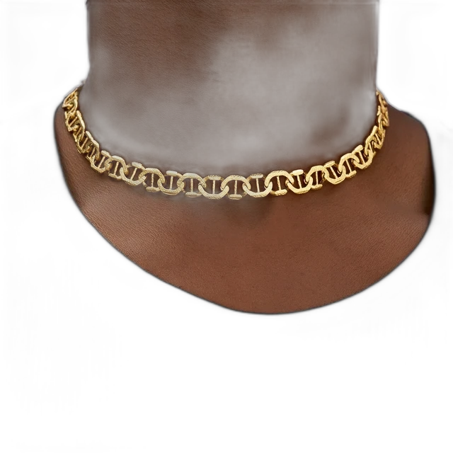 GLD Mariner Chain 9mm (18k Gold Plated, 12-14in)