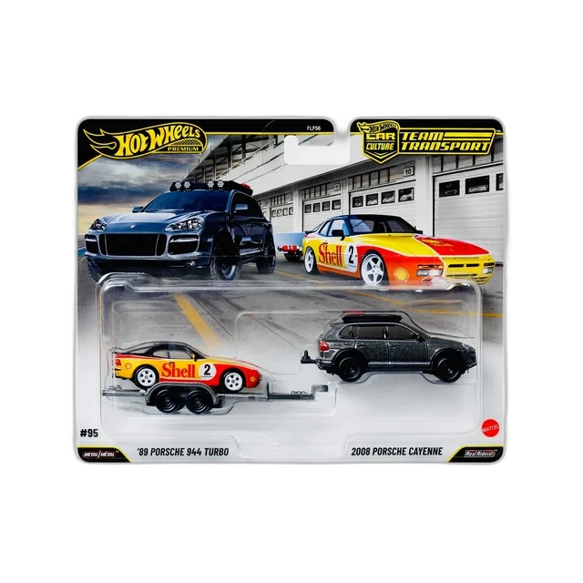 Hot Wheels Shell Porsche 944 Turbo and Cayenne Team Transport #95