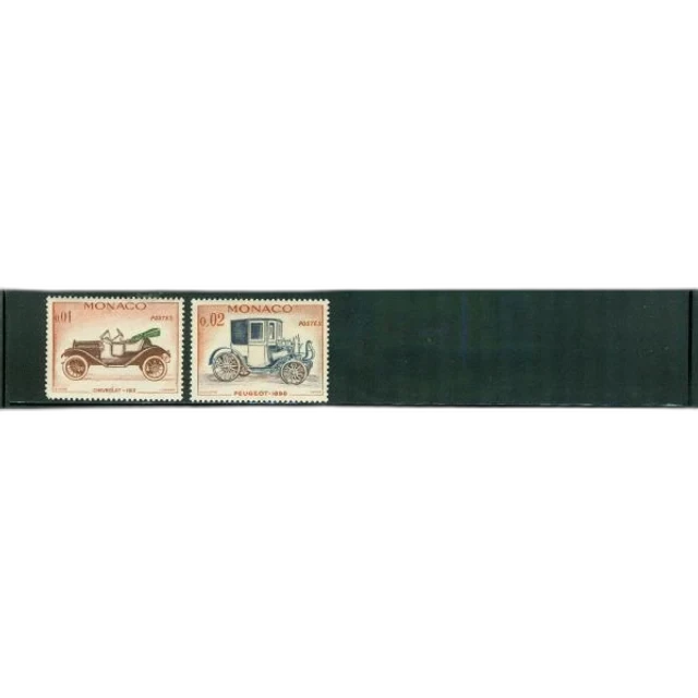 Monaco Automobiles Postage Stamps (2)