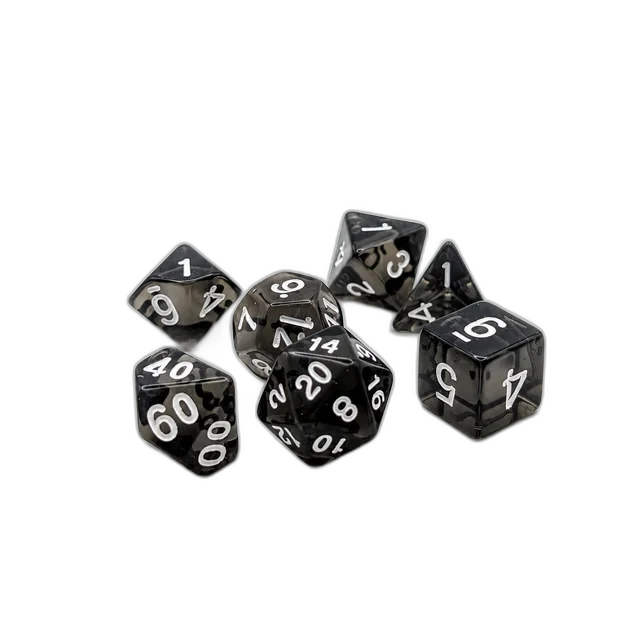 Onyx Ingots Acrylic Dice Set (7 Pieces)