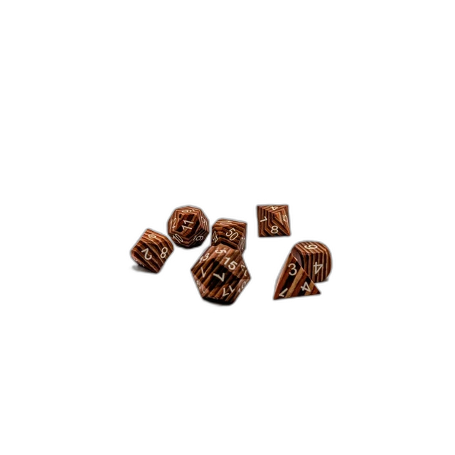 Wyrmwood Wooden Dice Set (7 Pieces)