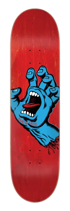 8.00in Screaming Hand Santa Cruz Skateboard Deck
