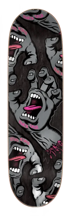 9.0in Crowded Hand Santa Cruz Skateboard Deck