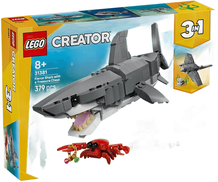 LEGO Creator Fierce Shark with a Treasure Chest 31381