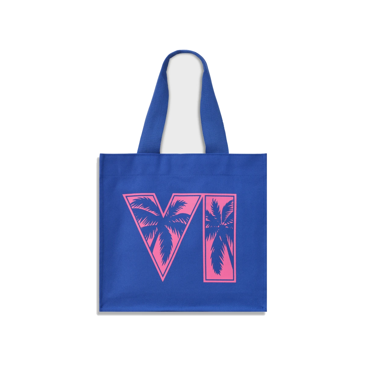 Grand Theft Auto VI Blue and Pink Canvas Tote